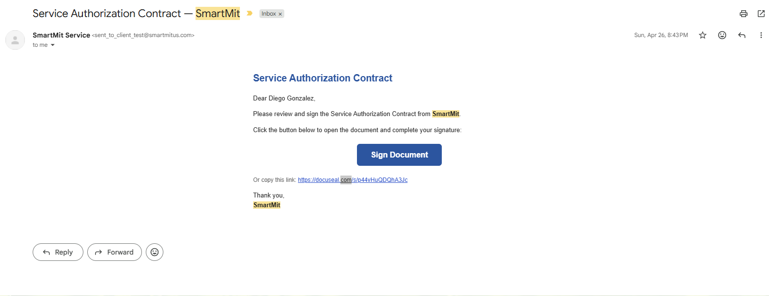 Digital Signature snapshot